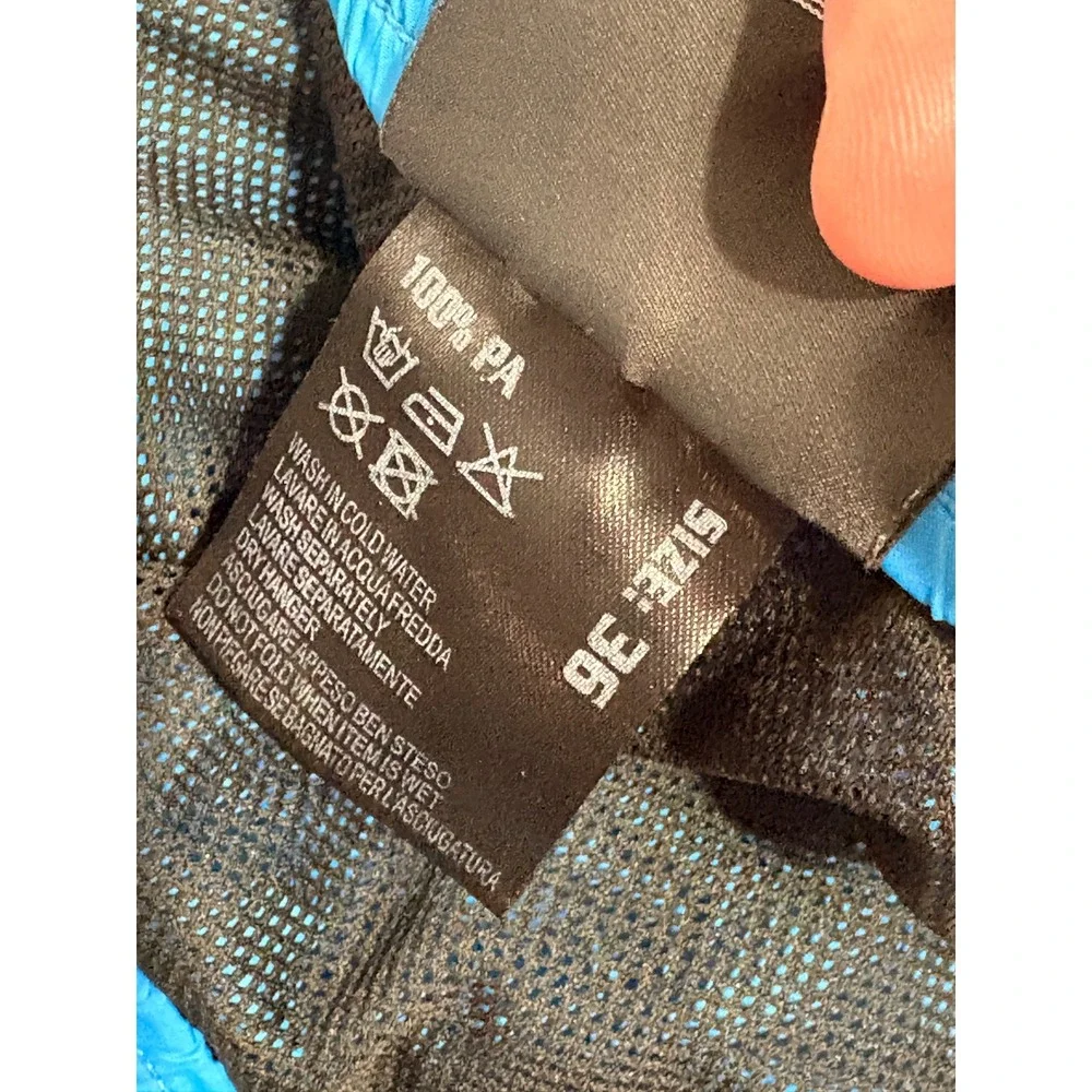 Roberto Ricci Designs RRD Mens Blue‎ Swim Trunks Board Shorts Mesh Lined Size 36